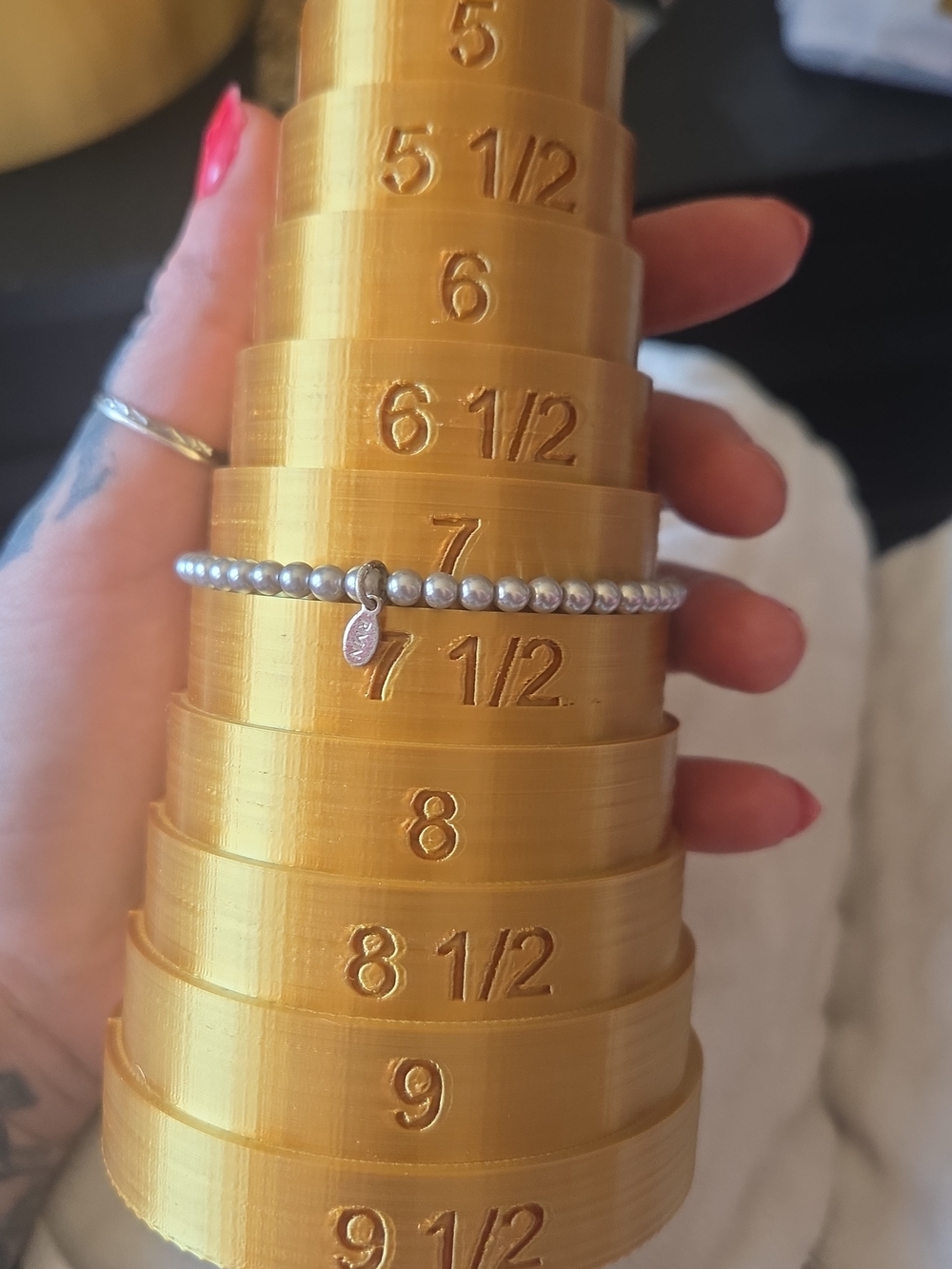 VINTAGE RMN Faux Pearl Beaded Stretch Bracelet